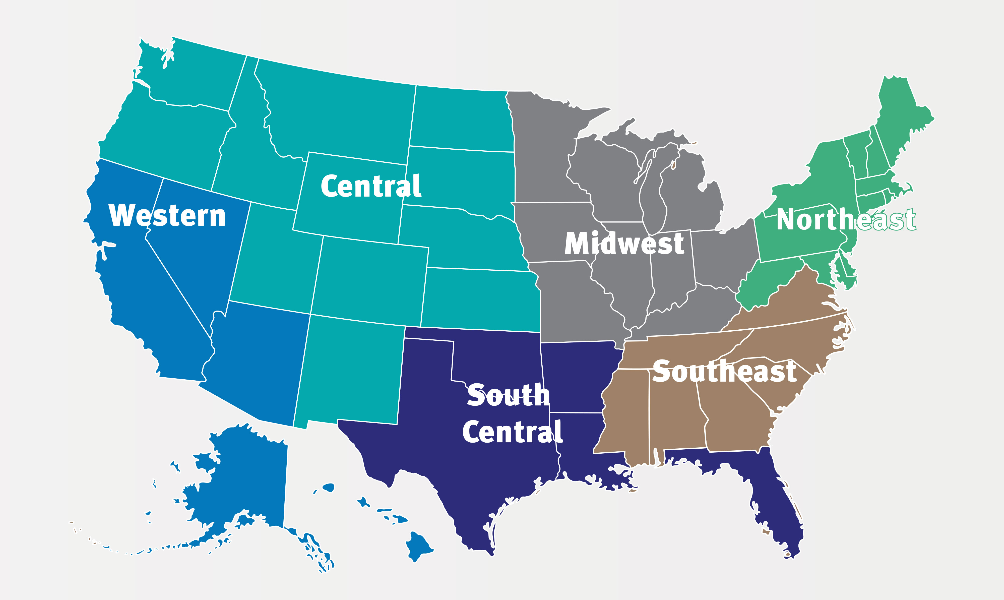 Regional sales representative map